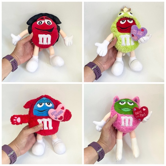 4X 2002 2004 M&M’s Mars Dracula Frog Dog Cat Halloween 9” Candy Plush Toys - Picture 11 of 12